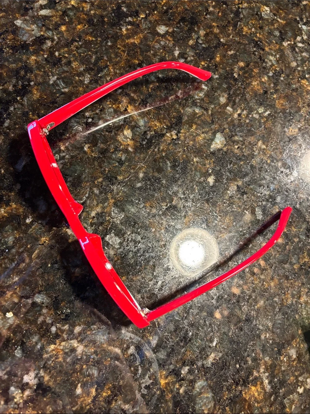 Red Oval Sunglasses